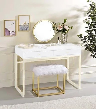 Adao Vanity Mirror & Stool / AC00932