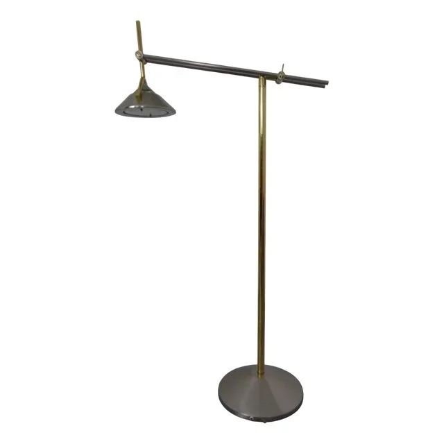 Adjustable and Dimmable Brass Floor Lamp from Relco, Italy, 1980s