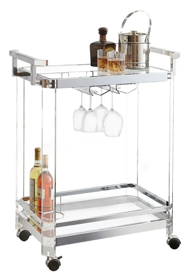 Aerin Server Cart AE300C by Steve Silver at Old Brick Furniture & Mattress Co.