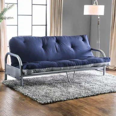AKSEL Futon Mattress, Navy/Gray / FP-2417NG
