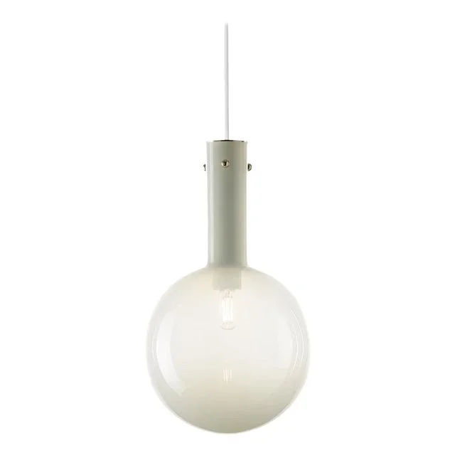 Alabaster White Sphere Pendant Light by Dechem Studio