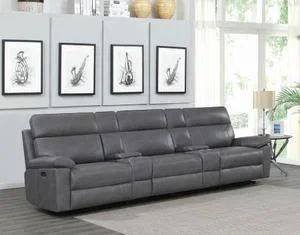 Albany Upholstered Power Reclining Seat and Power Headrest Home Theater