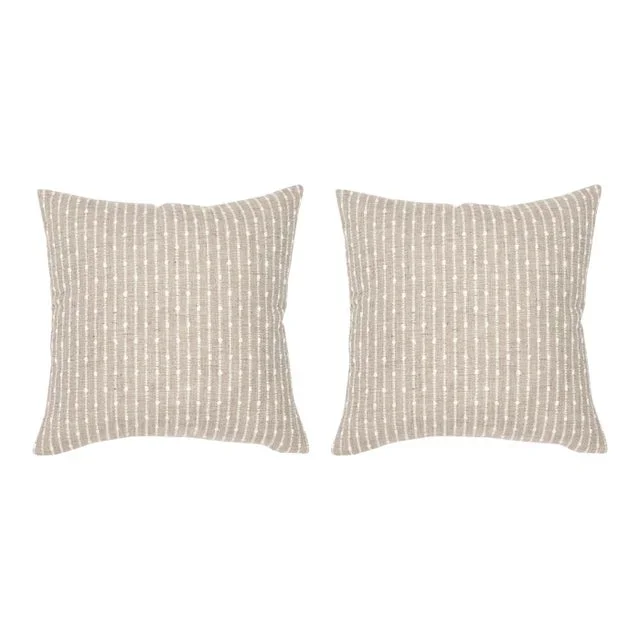 Alexander Grey 22×22 Pillow, A Pair