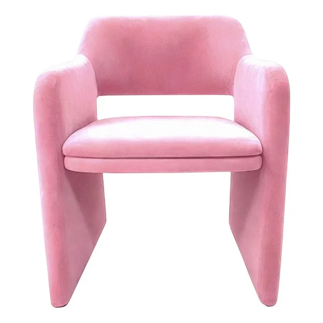 Alquimia Dining Chair in Pink Velvet from Moanne