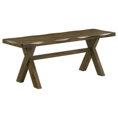 Alston 47-inch Solid Wood Dining Bench Knotty Nutmeg / CS-106383