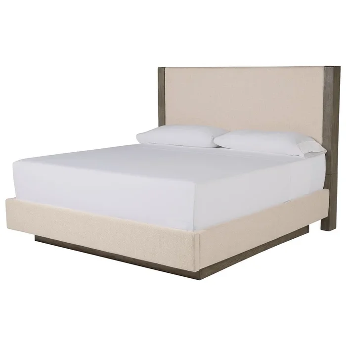 Anibecca – Weathered Gray – King Uph Footboard With Rails