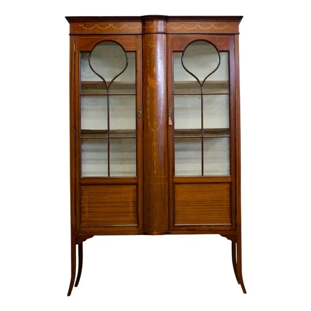 Antique Edwardian Display Cabinet, 1900s
