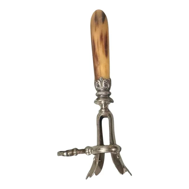Antique French Victorian Cutlery Leg of Lamb Bone Holder