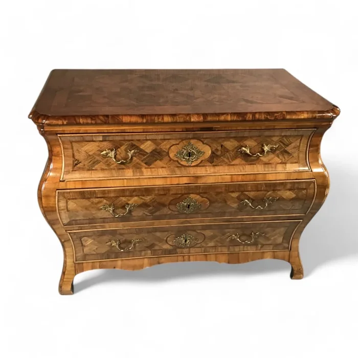 Antique German Baroque Chest of Drawers, Potsdam 1750