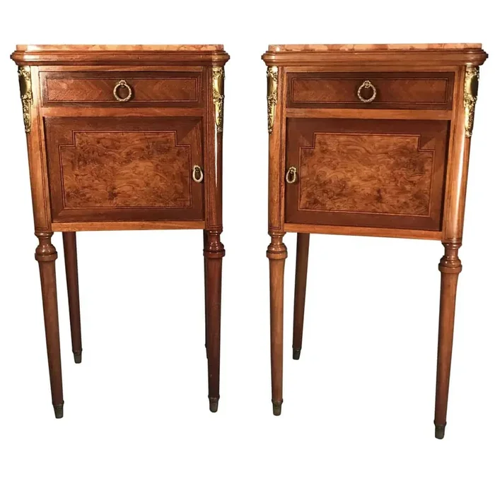 Antique Nightstands, A Pair, France 1890-1900