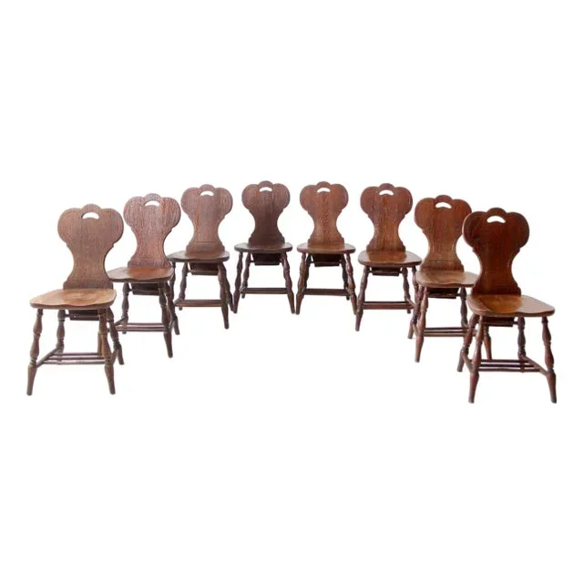 Antique Phoenix Chair Pub Chairs Set of 8