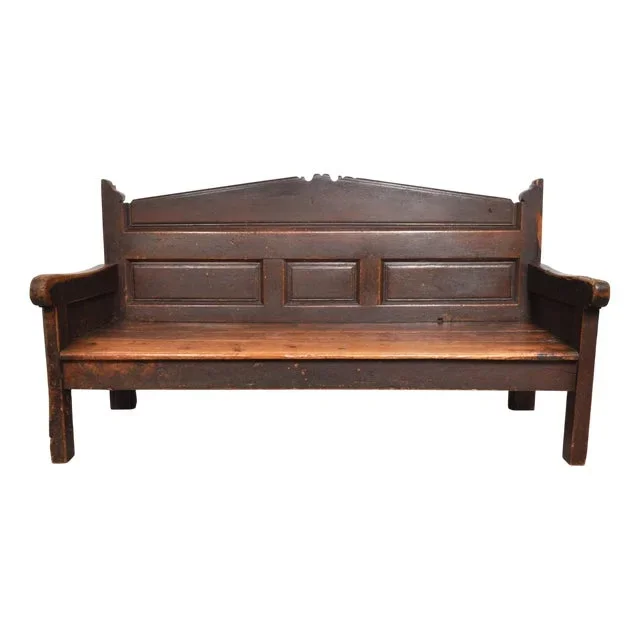 Antique Spanish Bench, 1850s