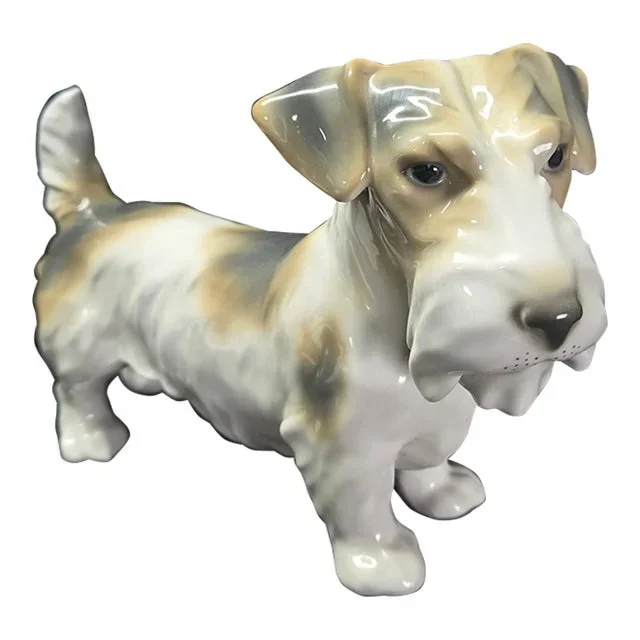 Antique Unterweissbach Porcelain Sealyham Terrier Figurine