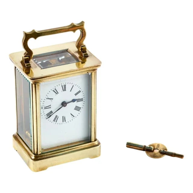 Antique Victorian Brass Carriage Clock, 1880