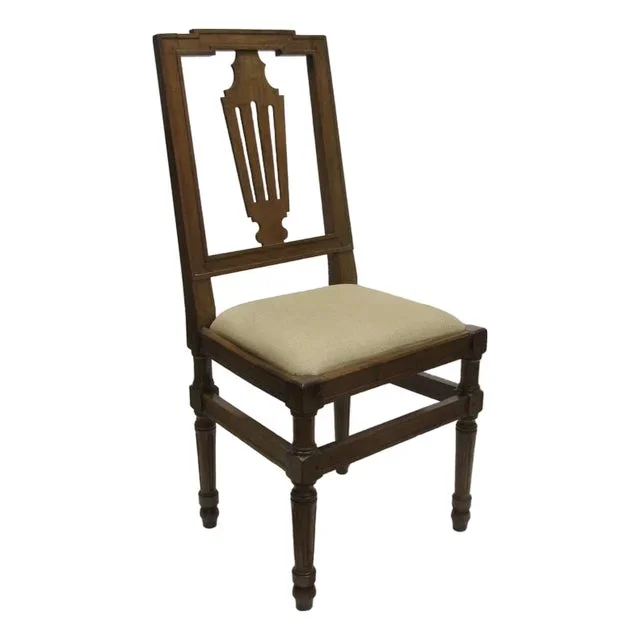 Antique Walnut Chairs, Set of 4