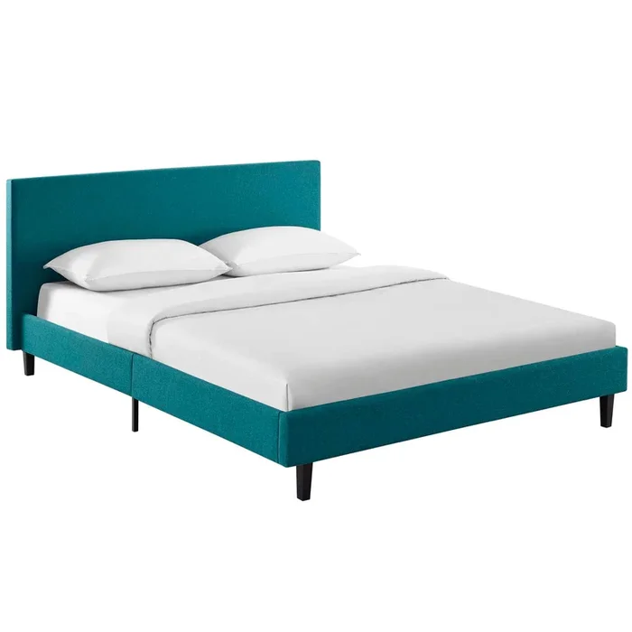 Anya Queen Bed in Teal
