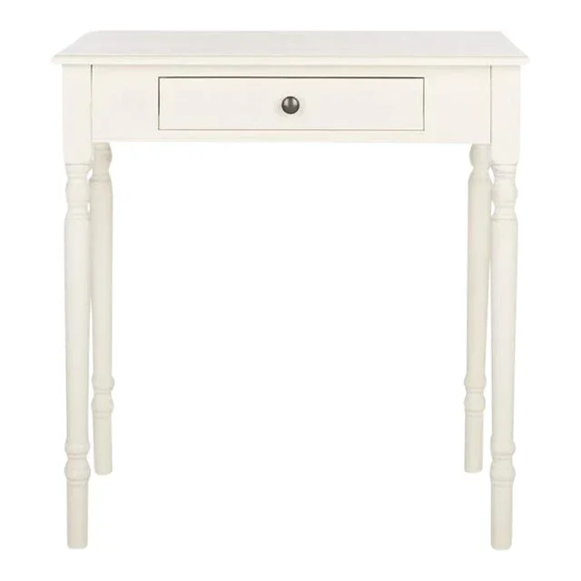 Arina 1 Drawer Desk – Distressed White