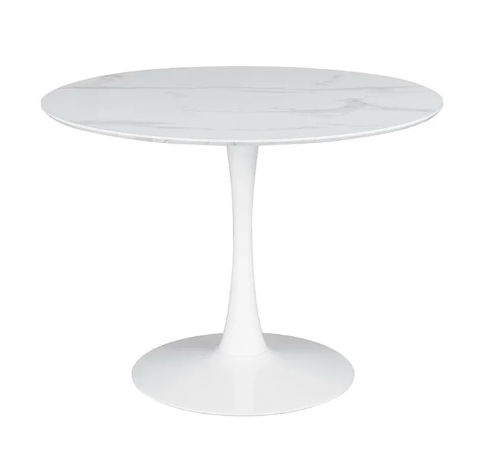 Arkell 40-inch Round Pedestal Dining Table – White