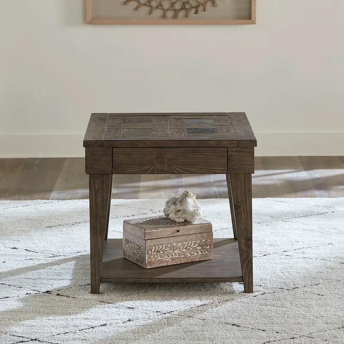 Arrowcreek – End Table – Dark Brown