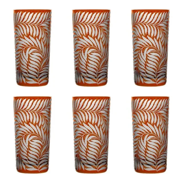 ARTEL Willow Highball in Rust – Set of 6