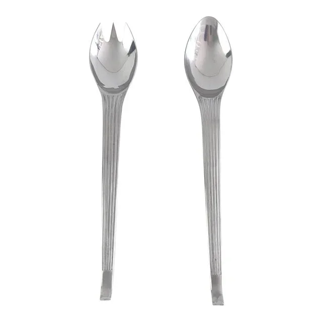 Arthur Salm Austria “Richelieu /Basilea” Serving Set, 1960s Mid-Century Modern
