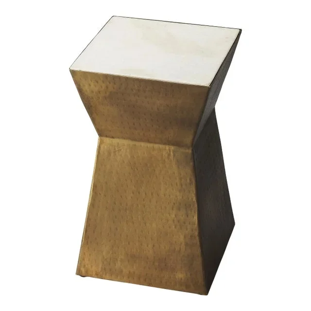 Asheville Marble & Metal Bunching Table, Multi-Color