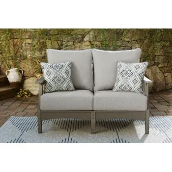 Ashley Visola Outdoor Loveseat with Cushion