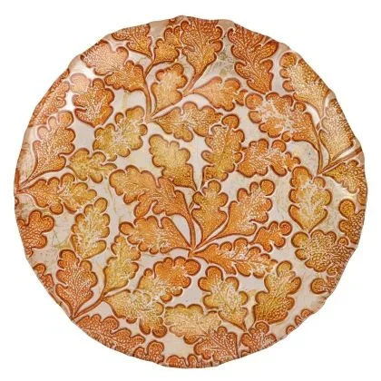 Autunno Glass Salad Plate by Vietri