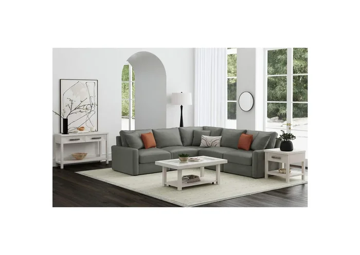 Avalanche 3 Piece Occasional Table Set In Antique White – Coffee Table End Table Sofa Table