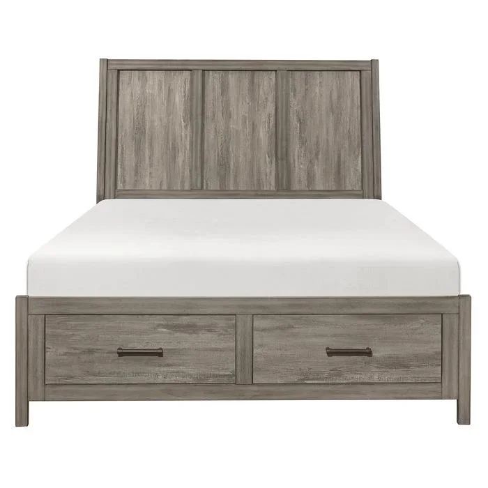 Bainbridge (3) California King Platform Bed with Footboard Storage