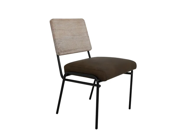 Balam – Chair (Set of 2) – Ivory White / Dark Brown