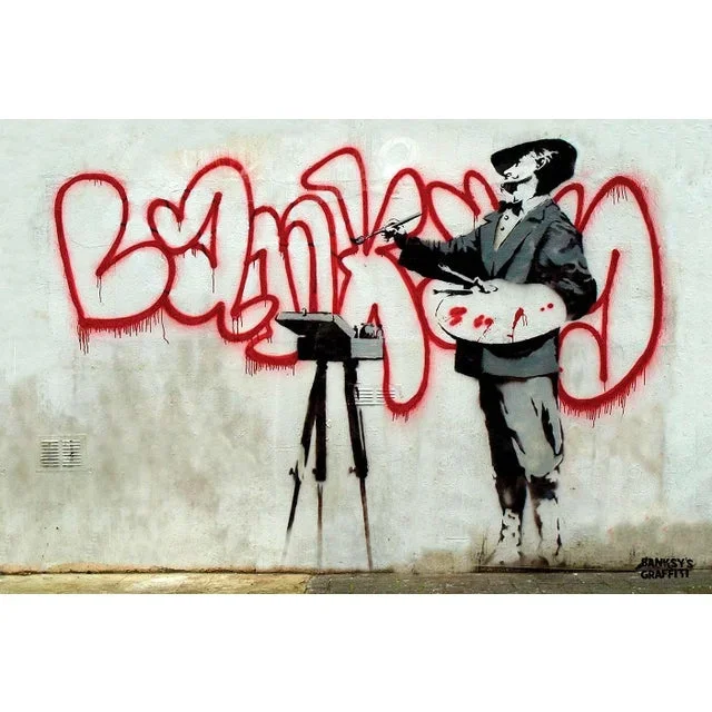 Banksy’s Graffiti Art “The Bubble Artist” Limited Edition Lithographic Print
