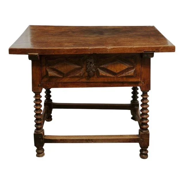 Baroque Walnut Side Table