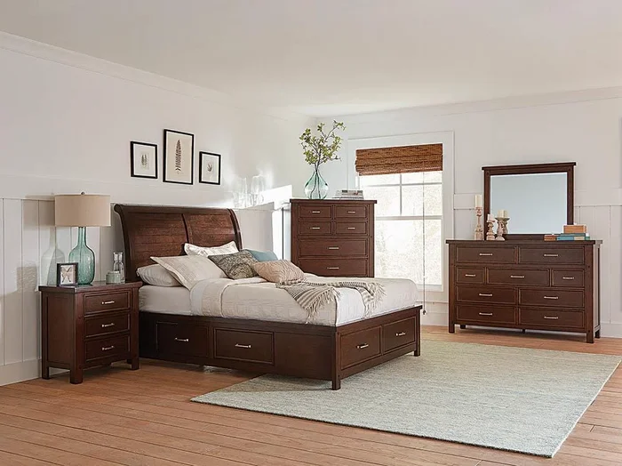 Barstow – Queen Storage Bed – Brown