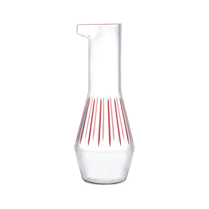 Beak Red Striped Carafe