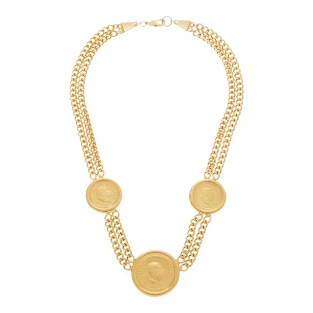 Ben Amun Gold Chain Necklace with Coins