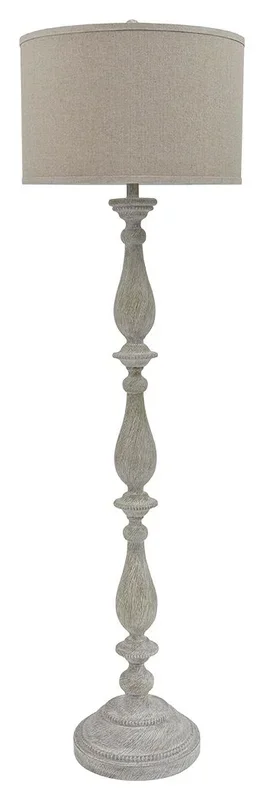 Bernadate – Poly Floor Lamp – Whitewash