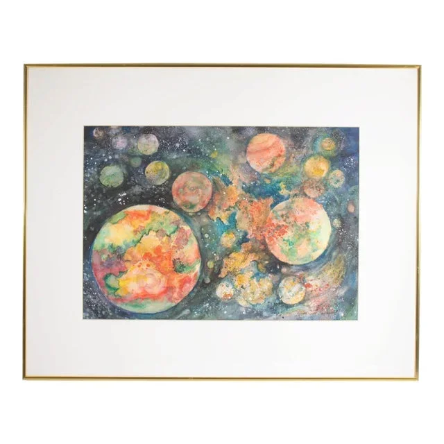 “Beyond and Beyond” Abstract Watercolor Painting by Norma Jean Bruckner
