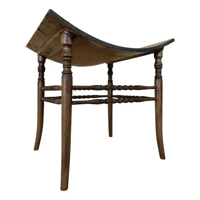Birdseye Maple Egyptian Revival Thebes Stool