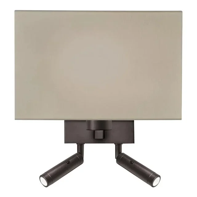 Black Bronze Wall Light With Shade