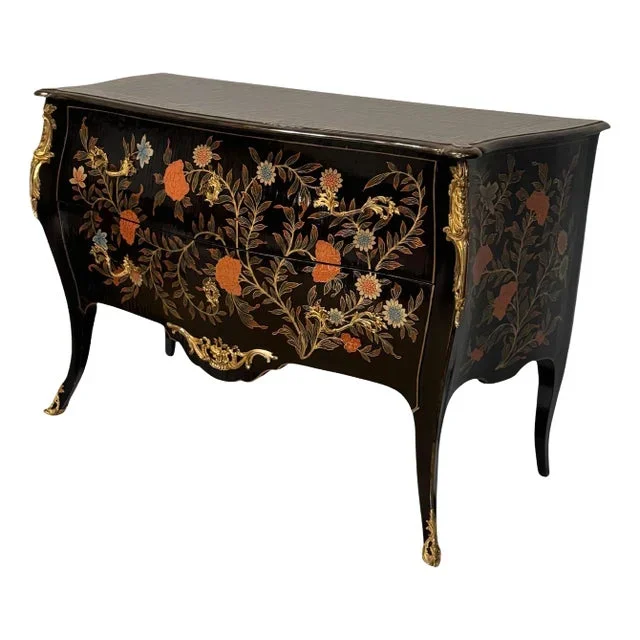 Black Lacquer Commode (20th Century)