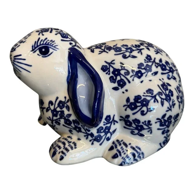Blue & White Porcelain Bunny