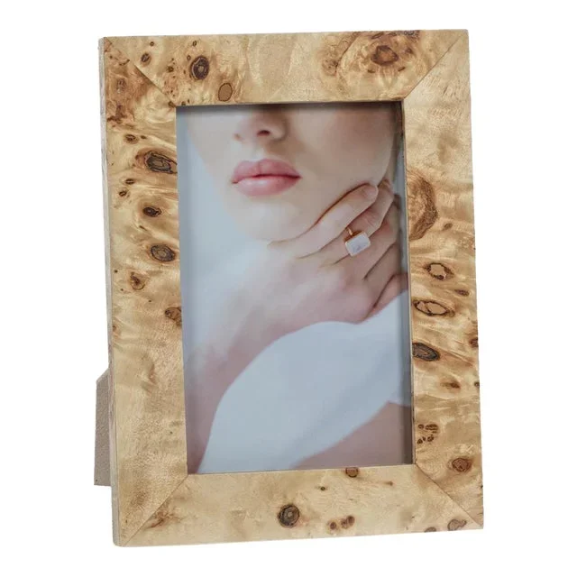 Bogor Burlwood Veneer Photo Frame, 4″ x 6″