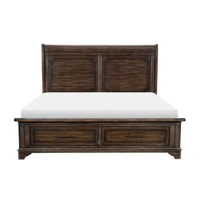 Boone (3) California King Platform Bed with Footboard Storage