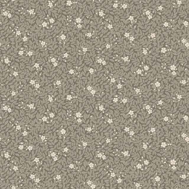 Boråstapeter Myrten Wallpaper In Olive
