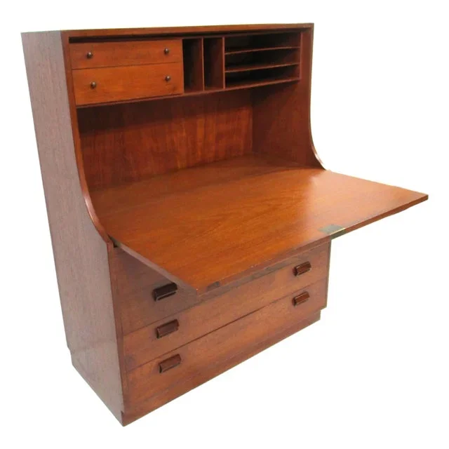 Borge Mogensen Teak Secretary Desk Cabinet for Soborg Denmark