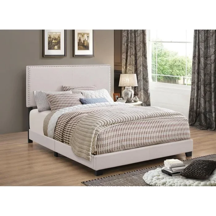 Boyd – Upholstered Bed – California King Bed – Beige