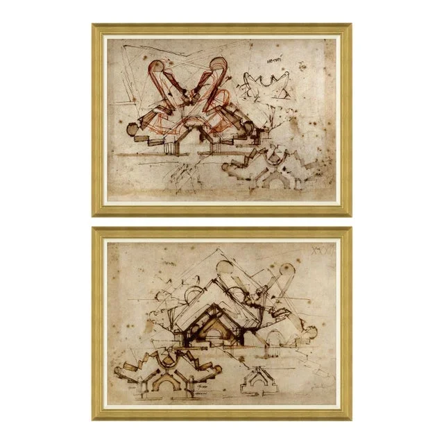 Bozettto & Disegnare Diptych Framed Art Prints – Set of 2