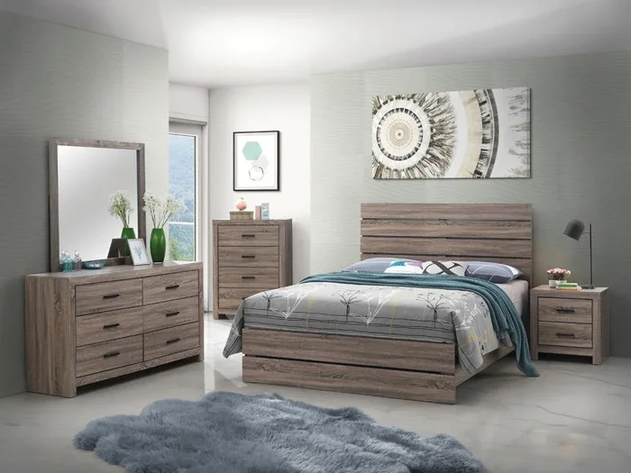 Brantford – Queen Bed – Wood – Light Brown