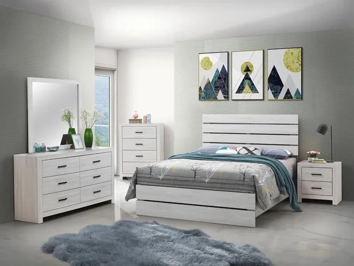 Brantford – Queen Bed – Wood – White